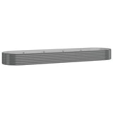 Vidaxl plantenbak 396x100x36 cm gegalvaniseerd staal grijs