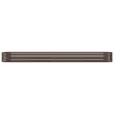 Vidaxl plantenbak 396x100x36 cm gegalvaniseerd staal bruin