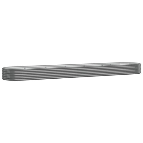 VIDAXL -Planungsbox 507x100x36 cm Pulver -Stahl grau