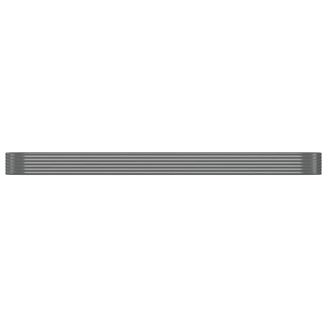 VIDAXL -Planungsbox 507x100x36 cm Pulver -Stahl grau