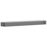Vidaxl plantenbak 507x100x36 cm gegalvaniseerd staal antracietkleurig