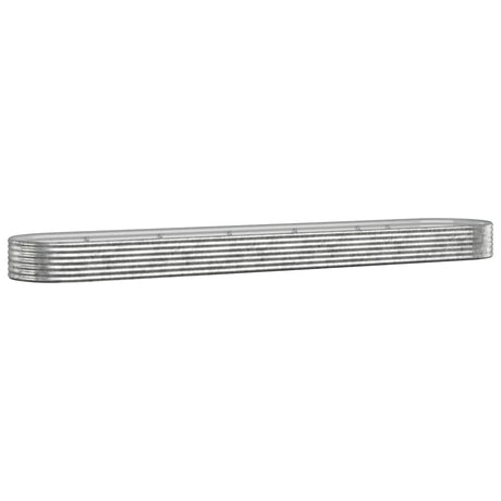 Vidaxx Pflanzgefäß 507x100x36 cm verzinkter Stahl silberfarben