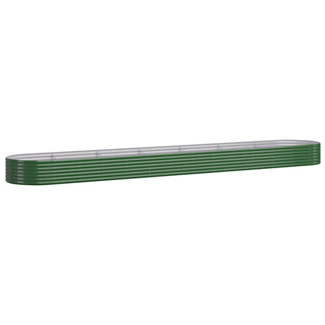 VIDAXL -Planungsbox 544x100x36 cm Pulver -Stahlgrün