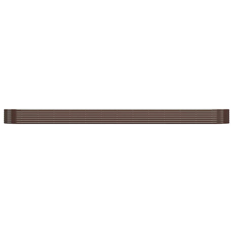 Vidaxx Pflanzgefäß 544x100x36 cm verzinkter Stahl braun