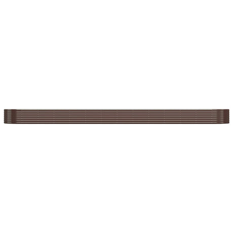 VIDAXL -Planungsbox 544x100x36 cm Pulver -Stahlbraun