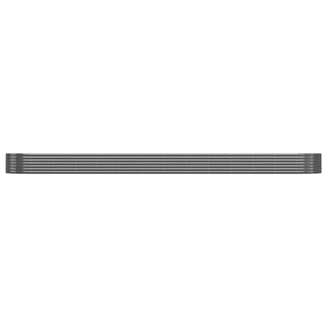 VIDAXL -Planungsbox 544x100x36 cm Pulver -beschichteter Stahl -Anthrazit -Verschärfen