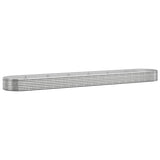 VIDAXL -Planungsbox 544x100x36 cm Pulver -Stahl Silber gefärbt