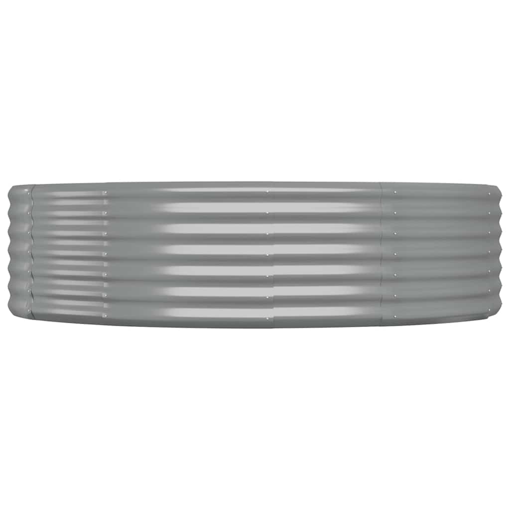VIDAXL -Planungsbox 140x140x36 cm Pulver -Stahlgrau grau
