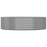 VIDAXL -Planungsbox 140x140x36 cm Pulver -Stahlgrau grau