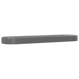 VIDAXL -Planungsbox 523x140x36 cm Pulver -Stahlgrau grau