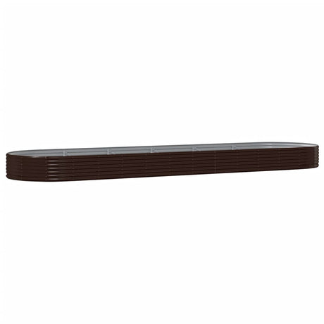 VIDAXL -Planungsbox 523x140x36 cm Pulver -Stahlbraun