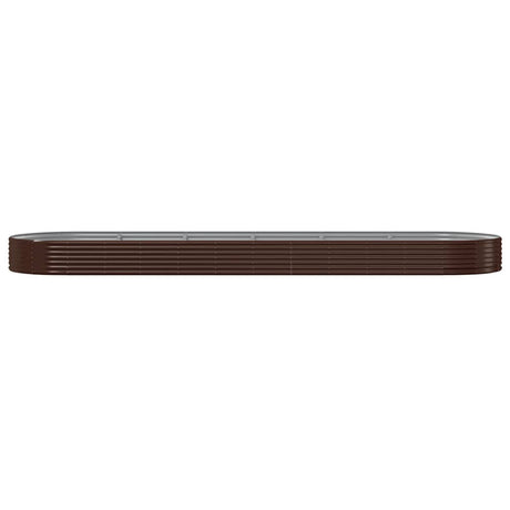 VIDAXL -Planungsbox 523x140x36 cm Pulver -Stahlbraun
