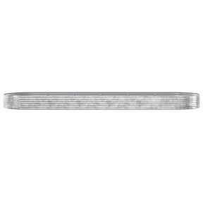 Vidaxx Pflanzgefäß 523x140x36 cm verzinkter Stahl silberfarben