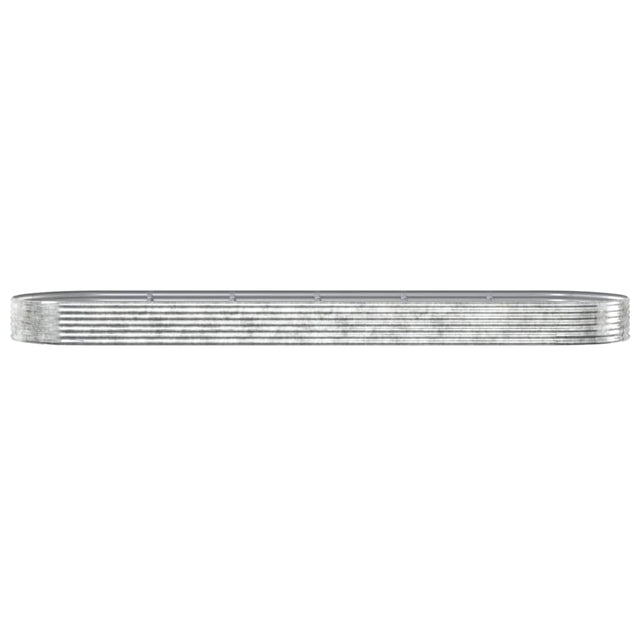 Vidaxx Pflanzgefäß 523x140x36 cm verzinkter Stahl silberfarben