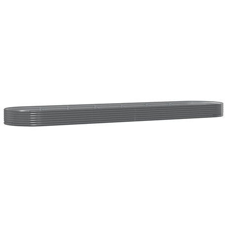 VIDAXL -Planungsbox 600x140x36 cm Pulver -Stahlgrau grau