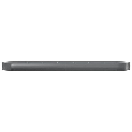 VIDAXL -Planungsbox 600x140x36 cm Pulver -Stahlgrau grau