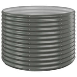 Vidaxl plantenbak 100x100x68 cm gegalvaniseerd staal grijs