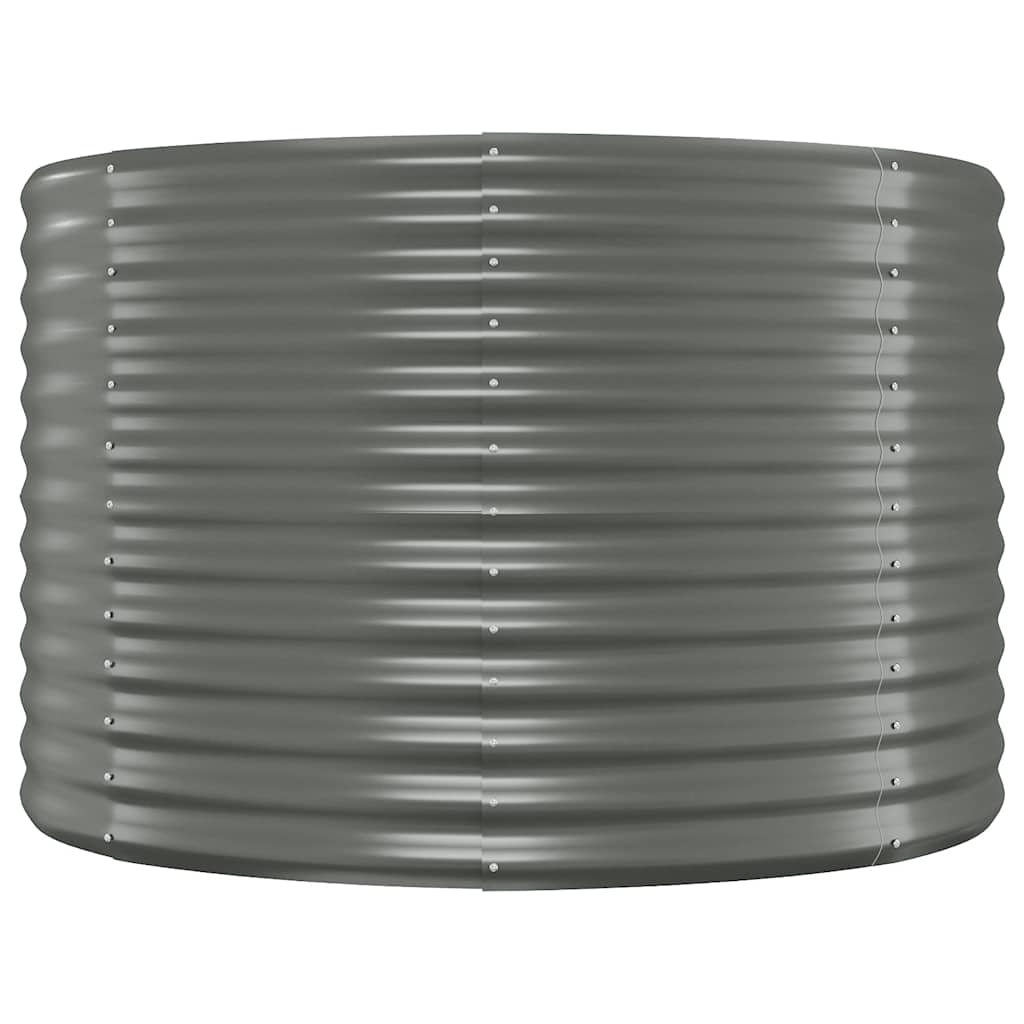 Vidaxl plantenbak 100x100x68 cm gegalvaniseerd staal grijs