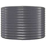 Vidaxl plantenbak 100x100x68 cm gegalvaniseerd staal antracietkleurig