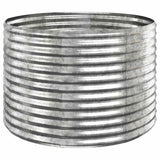 VIDAXL -Planungsbox 100x100x68 cm Pulver -bezogenes Stahl Silber gefärbt