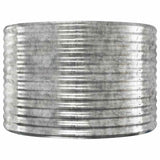 VIDAXL -Planungsbox 100x100x68 cm Pulver -bezogenes Stahl Silber gefärbt
