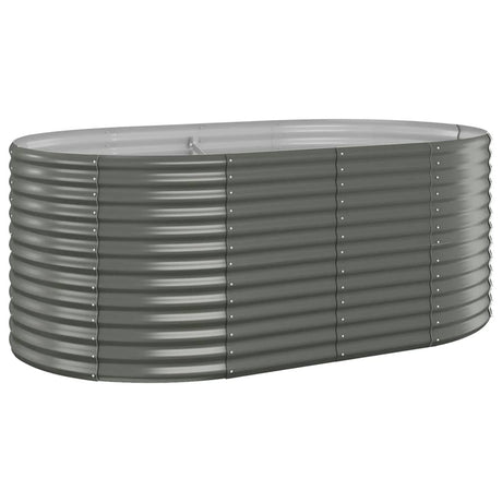 Vidaxx Pflanzgefäß 175x100x68 cm pulverbeschichteter Stahl grau