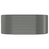 Vidaxx Pflanzgefäß 175x100x68 cm pulverbeschichteter Stahl grau