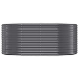 VIDAXL -Planungsbox 175x100x68 cm Pulver -beschichteter Stahl -Anthrazit -Verschärfen