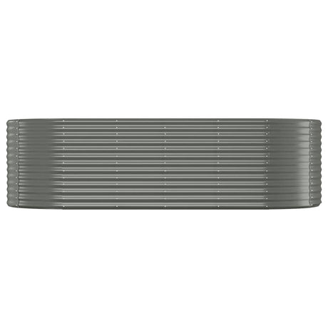 VIDAXL -Planungsbox 249x100x68 cm Pulver -Stahl grau
