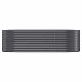 VIDAXL -Planungsbox 249x100x68 cm Pulver -beschichteter Stahl -Anthrazit -Verschärfen