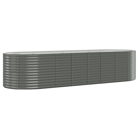 VIDAXL -Planungsbox 322x100x68 cm Pulver -Stahlgrau grau