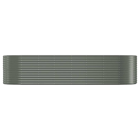 VIDAXL -Planungsbox 322x100x68 cm Pulver -Stahlgrau grau