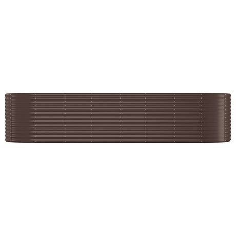 VIDAXL -Planungsbox 322x100x68 cm Pulver -Stahlbraun