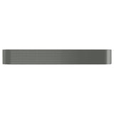 VIDAXL -Planungsbox 507x100x68 cm Pulver -Stahl grau