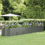 VIDAXL -Planungsbox 507x100x68 cm Pulver -Stahl grau