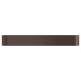 VIDAXL -Planungsbox 507x100x68 cm Pulver -Stahlbraun
