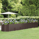 VIDAXL -Planungsbox 507x100x68 cm Pulver -Stahlbraun