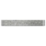 VIDAXL -Planungsbox 507x100x68 cm Pulver -Stahl Silber gefärbt