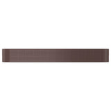 VIDAXL -Planungsbox 554x100x68 cm Pulver -bezogener Stahlbraun