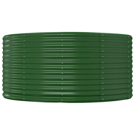 Vidaxx erhöhte Gartenbox grün 140x140x68 cm verzinkter Stahl