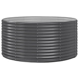 Vidaxl plantenbak 140x140x68 cm gegalvaniseerd staal antracietkleurig