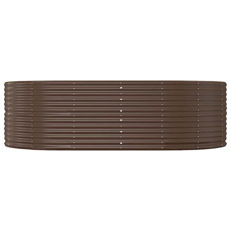 Vidaxl plantenbak 212x140x68 cm gegalvaniseerd staal bruin