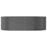 Vidaxl verhoogde tuinbak antraciet 212x140x68 cm gegalvaniseerd staal