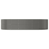 Vidaxl plantenbak 291x140x68 cm gegalvaniseerd staal grijs