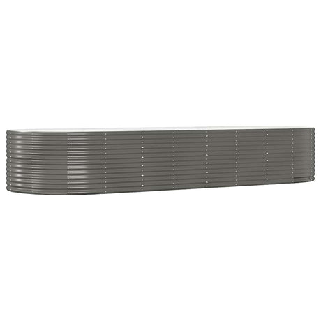 VIDAXL -Planungsbox 367x140x68 cm Pulver -Stahlgrau grau