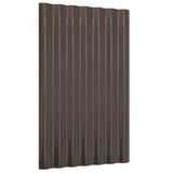 VIDAXL -Dachpaneele 12 ST 60x36 cm Pulver -Stahlbraun