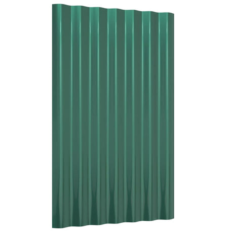 Vidaxx Dachpaneele 36 Stück 60x36 cm verzinkter Stahl grün