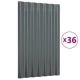 Vidaxx Dachpaneele 36 Stück 60x36 cm verzinkter Stahl Anthrazit