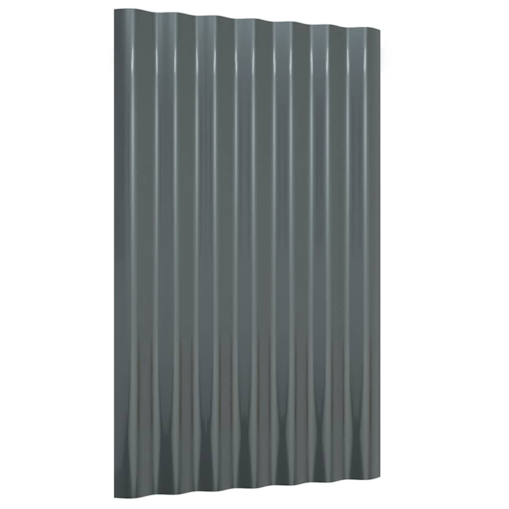 Vidaxx Dachpaneele 36 Stück 60x36 cm verzinkter Stahl Anthrazit