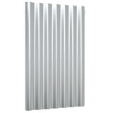 VIDAXL -Dachplatten 36 ST 60x36 cm Pulver -Stahl Silber gefärbt